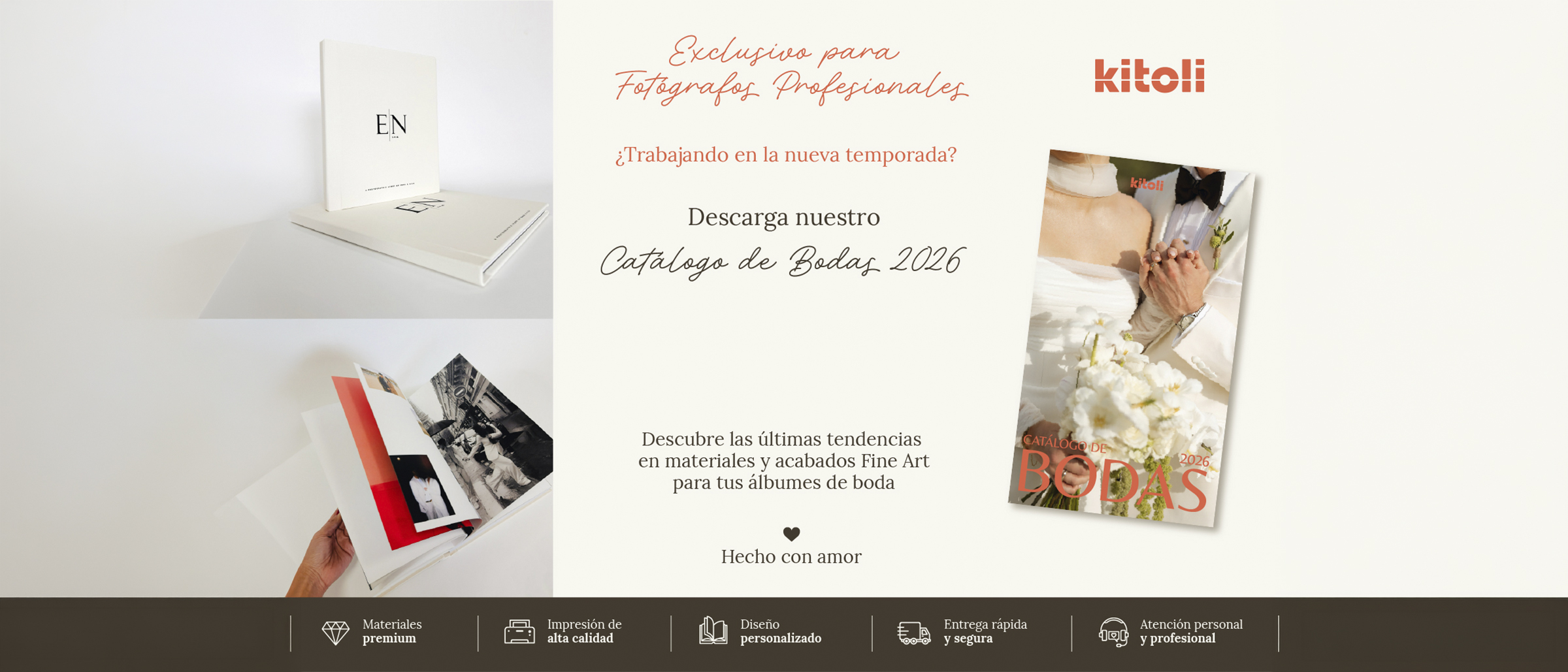 Catálogo de Bodas 2026 — exclusivo para fotógrafos profesionales