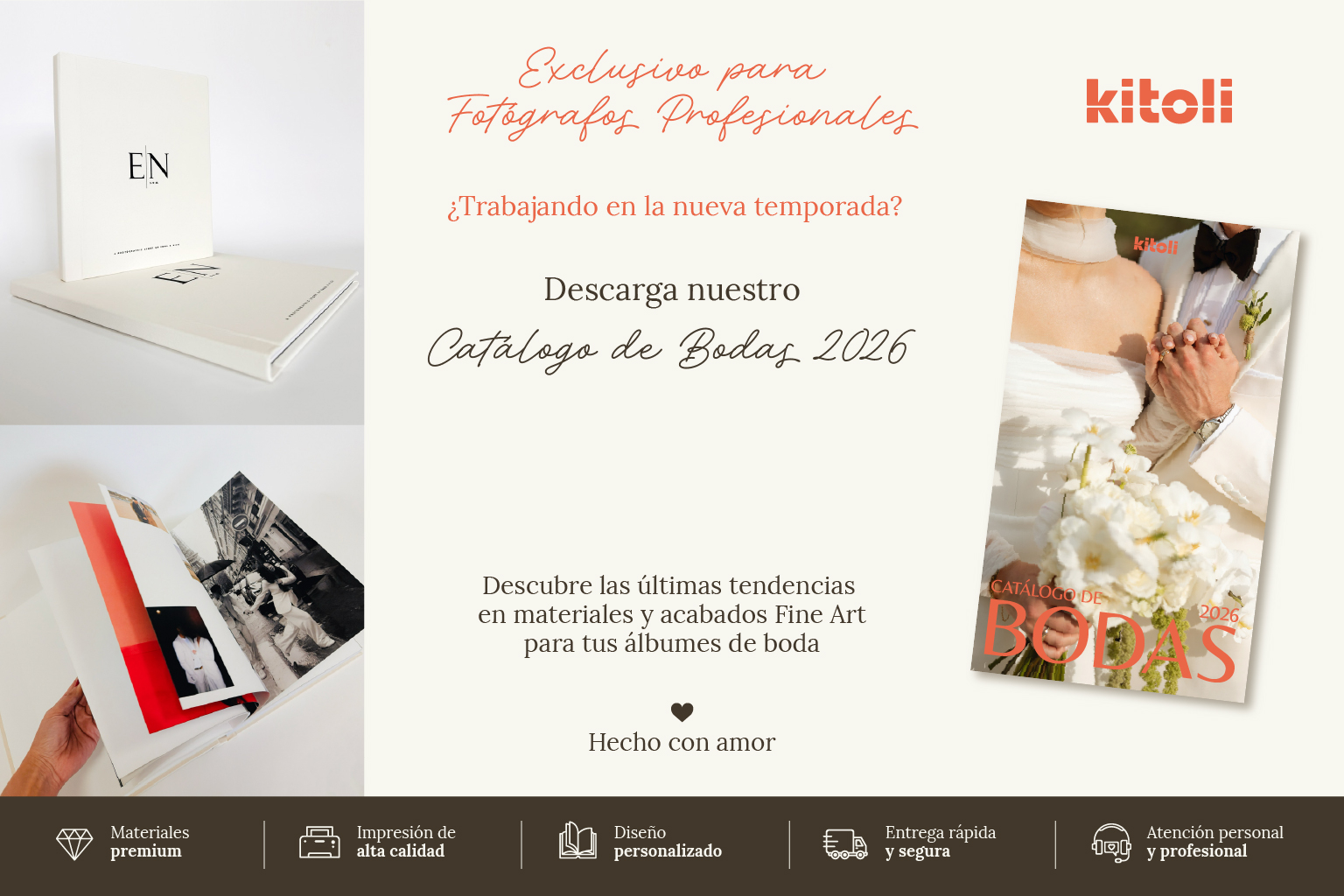 Catálogo de Bodas 2026 — exclusivo para fotógrafos profesionales